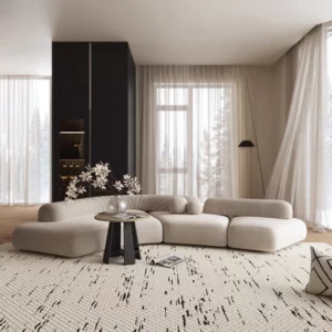 French Style Carpet Living Room Modern Simple Bedroom Bedside Mat Thick Home Area Rugs for Cloakroom Light Luxury Table Mat - Image 4