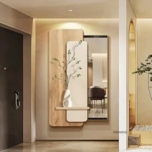 Modern Chinese Push and Pull Full-length Mirror Porch Decoration Painting Can Close The Shielding Mirrors Hidden Invisible - Image 3