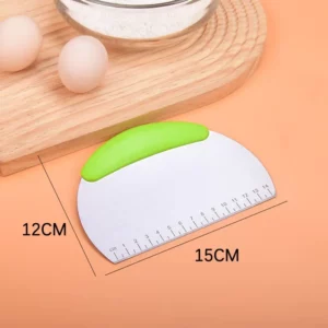 Stainless Steel Pastry Cutter Flour Pastry Scraper Chopper Scale Dough Pizza Cutter Comfortable Handle Kitchen Baking Tools - Image 6
