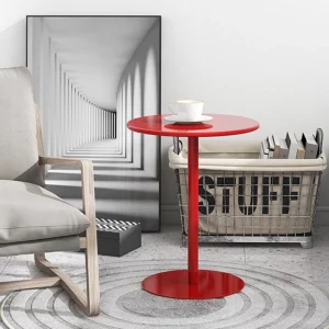 IHOME Bedside Table Small Round Table Nordic Small Coffee Table Simple Modern Mini Bedroom Living Room Sofa Corner Several New - Image 5