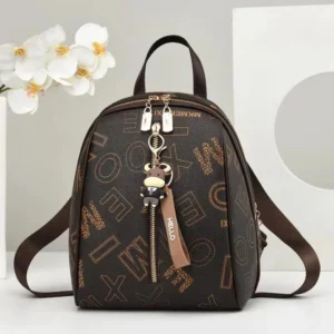 Women Backpack Fashion Anti-theft School Bag Designer Printing Leather Female Large Capacity Travel Shoulder Handbag women bags - Image 2