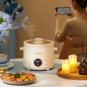 2L Electric Rice Cooker Cooking Pot Mini Multicooker Lunch Box Rice Cookers Hotpot Non-stick Electric Skillet Food Steamer 220V - Image 4