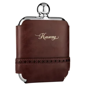6 OZ Stainless Steel Hip Flask With Leather Covers Pocket Hidden Liquor Whiskey Alcohol Flask Gift For Father Boy Friend - Image 3