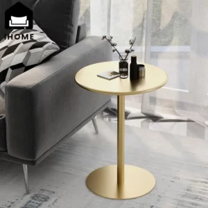 IHOME Bedside Table Small Round Table Nordic Small Coffee Table Simple Modern Mini Bedroom Living Room Sofa Corner Several New - Image 1