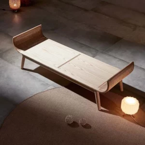 Luxury Solid Wood Velvet Footstool Ottoman Modern Rattan Bench Bed Stool For Livingroom Bedroom Hotel - Image 4