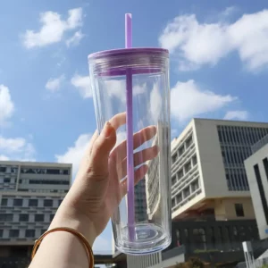 710ml Water Cup High Capacity Multifunctional Water Bottle With Strew Splash-proof Travel Transparent Drinking Bottle For Home - Image 4