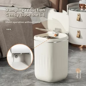 20-24L Smart Trash Bin With UV Light Automatic Sensor Trash Can Smart Garbage for Kitchen Bathroom Toilet Wastebasket with Lid - Image 2