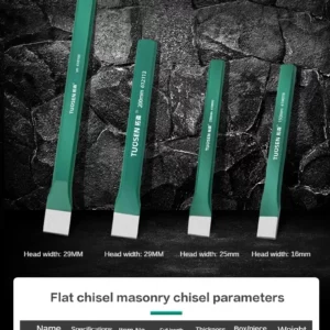 Metal punch, cylindrical punch, conical punch, rubber sleeve, stone chisel, iron chisel flat chisel pointed chisel cement chisel - Image 5