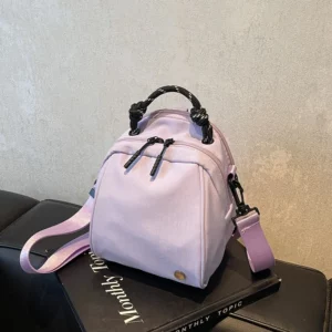 2025 Casual Nylon Solid Small Square Backpacks Leisure Sport Hot Trendy Simple Versatile Shoulder and Crossbody Bags for Women - Image 2