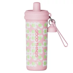 600ML Graffiti Stainless Steel Straw Vacuum Flask Thermos Cup Travel Mug Fashion Coffee Mug Milk Tea Mug Ice Water Bottle - Image 5