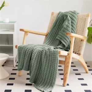Nordic Chenille Knitted Blanket Cozy Home Hotel Decor Bed End Towel Throw Blanket And Bedspread Fluffy Soft Shawl Warm - Image 2