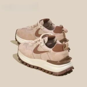 Women Sneakers 2024 Solid Wedge Casual Shoes Woman Sneakers Women Running Shoes Woman Lace-up Female Sneakers Zapatillas Mujer - Image 1