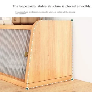 Minimalist modern Japanese style log style storage cabinet with a one letter cover at the entrance style bookshelf, cutlery box - Image 4