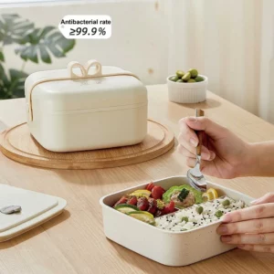 1.2L Water-free Electric Lunch Box Portable Heated Insulated Lunch Box Plug-in Heating Office Lunch Box Camping Food Heater 220V - Image 3