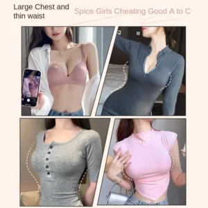 Super thick 8CM no steel ring bra thickened and gathered small chest flat chest special extra thick bra sexy underwear - Image 5
