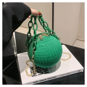 Ladies Spherical Bag Personality Acrylic Handbag And Purse 2023 Fashion New Shoulder Messenger Bag Korean Round Bag Women's Bag - Image 1