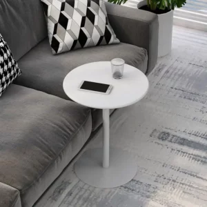 IHOME Bedside Table Small Round Table Nordic Small Coffee Table Simple Modern Mini Bedroom Living Room Sofa Corner Several New - Image 2