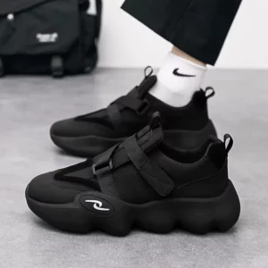 Summer Cool Man Shoes 2024 New Fashion Black Platform Sneakers Chunky Shoes Casual Y2k Trainers for Men - Image 6