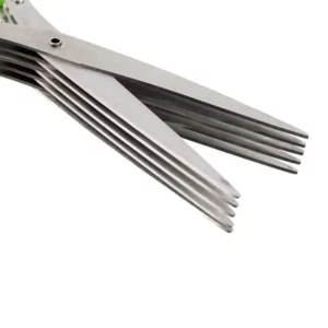 1PC Multi-Functional Stainless Steel 3/5 Layer Kitchen Scissors Pepper Shredded Chopped Scallion Cutter Laver Cut Cooking Tool - Image 6