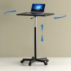 Movable Lifting Small Table Pulley Small Sofa Bedside Table Standing Upright Laptop Desk Office Desk Versatile - Image 3
