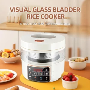 Intelligent Rice Cooker 2L Visual Glass Multi Cooker Household Portable Panela Elétrica De Arroz Multifunctional Rice Cooker - Image 2