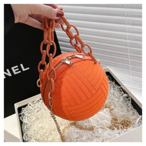 Ladies Spherical Bag Personality Acrylic Handbag And Purse 2023 Fashion New Shoulder Messenger Bag Korean Round Bag Women's Bag - Image 3