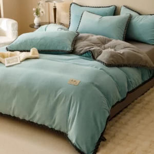 Winter Milk Velvet Quilt Duvet Cover Bedding Thicken Bed Quilt Cover Double Bed Cover Queen King Comforter cover Bed linen - Image 7