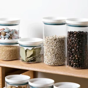Sealed Jar Kitchen Storage Sealed Ring Bottle Food Grade Transparent Container Miscellaneous Grain Snack Storage Jar - Image 3