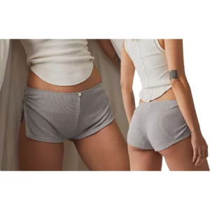 Women Pajama Shorts Soft Comfy Side Split Ruched Elastic Lounge Pants Stretch Sleep Pj Bottoms Sleepwear - Image 7