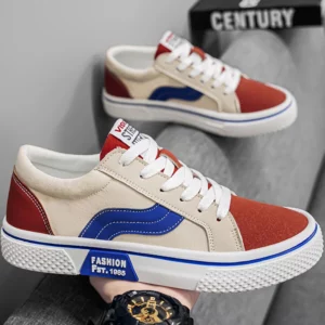 Men's Casual Sneakers Hot Selling Classic Breath Canvas Shoes Outdoor Fitness Training Shoes Anti Slip Wear-resistant Work Shoes - Image 1