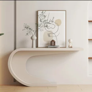 Entry Table Console Living Room Stainless Steel Modern Furniture Design Marble Centre Console Table with Marble Top Mirror - Image 3