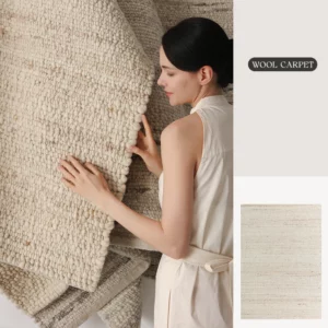 2024 New Hand Woven Wool Living Room Carpet Solid Color Bedroom Soft Large Area Rug Home Cloakroom Floor Mat Decor Luxury Carpet - Image 5