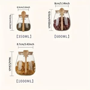 Hermetic Containers for Food Storage Pots Glass Jar with Lid Sealed Container Sugar and Tea Cans Airtight Kitchen Coffee Jars - Image 6