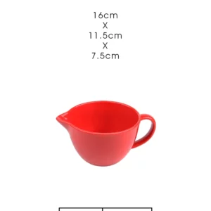 Japan style creative ceramic bowl measuring cup with handle The Mixing Bowl household simplicit baking set batter bowl egg bowls - Image 6