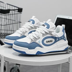 Street Blue Men's Skate Shoes Trendy Casual Outdoor Platform Hip Hop Sneakers Men Fashion Comfort Designer Skateboard Shoes Men - Image 1