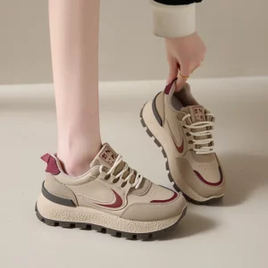 New Fashion Women's Vulcanized Shoes Wear-Resistant Casual Cushioning Sports Shoes Women Low-top Non-Slip Outdoor Running Shoes - Image 4