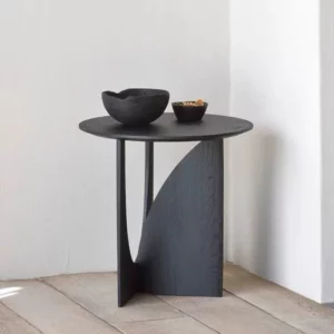 Simple Coffee Table Nordic Round A Few Solid Wood Sofa Side Table Corners Black/Walnut Bedroom Bedside Table Couchtisch Desk - Image 2