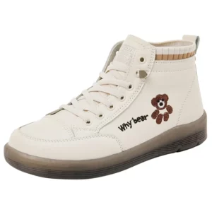 2024 New Women Genuine Leather Sneakers Spring High-top Casual Shoes Autumn First Layer Cowhide Ladies High Top Vulcanized Shoes - Image 6