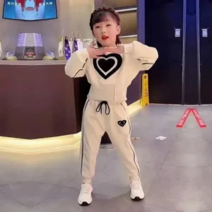 New Spring Autumn Girls Clothing Sets Kids Casual Sweatshirt+pant 2pcs Suit Tracksuit Child Outfit Sets Printing Sportswear 1-9 - Image 3