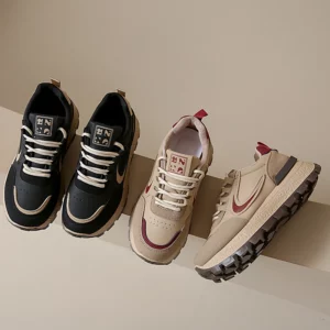 New Fashion Women's Vulcanized Shoes Wear-Resistant Casual Cushioning Sports Shoes Women Low-top Non-Slip Outdoor Running Shoes - Image 2