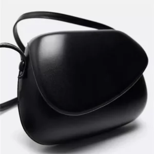 Small Leather Saddle Armpit Bags for Women 2024 Summer Chain Shoulder Crossbody Bag Ladies Vintage Underarm Handbags bolsa - Image 1