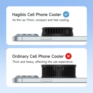 Hagibis Magnetic Cell Phone Cooler Universal Cooling Fan Mobile Phone Radiator for iPhone 16 Pro Black Shark Gaming Live Stream - Image 5