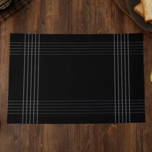 PVC Table Placemats Heat Insulation Waterproof Dining Table Mats Reusable Pads for Camping Hotel Banquet Home Kitchen Party - Image 6