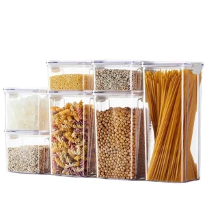 460-1800ml Kitchen Sealed Jar Stackable Food Storage Box Multigrain Tank Bottle Cereal Candy Dried Fruit Tea Storage Containers - Image 6
