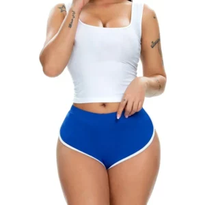 Summer Women's Casual Yoga Shorts Sports Fitness Workout Stretch Short Pants Female Middle Waist Home Shorts - Image 4