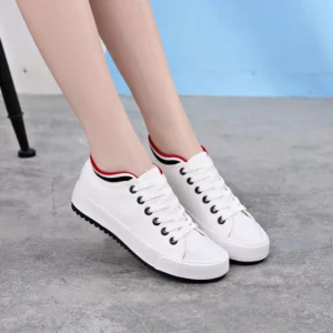 Comemore Women's Sneakers Flat Canvas Shoe White Woman Trainers Women Vulcanized Girls Running Non-leather Casual Shoes Basket - Image 5