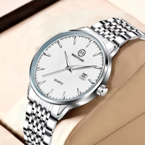 2025 New Maoyuan Luxury Watch Business Waterproof Male Clock Luminous Date Stainless Steel Square Quartz Men Watch reloj hombre - Image 4