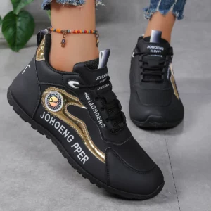 2024 Women with Waterproof Anti Slip Lace Up Shoes Trendy Trend Versatile Autumn Women Walking Outdoor Sneakers Zapatos De Mujer - Image 5