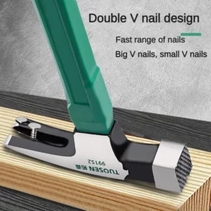 Multi functional anti-skid shockproof claw hammer Woodworking hammering steel hammer Magnetic automatic nail hammer Hand tool - Image 3