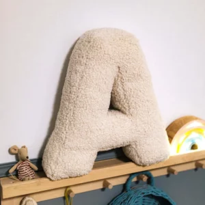 ins ABC 26 lambswool letter pillow sleep soothing pillow background shooting props pillow Baby Shower Party Gift - Image 2